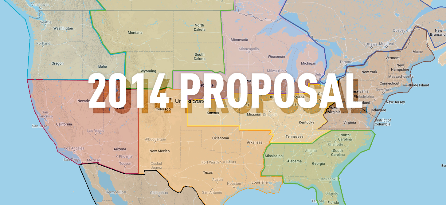 Proposed Regional & Structure Changes for 2014
